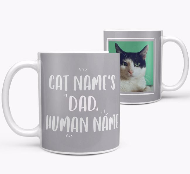 'Cat's Dad' - Personalised {breedCommonName} Mug
